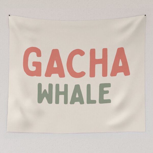 Item preview, Gacha whale vintage typography designed and sold by Morcawork.