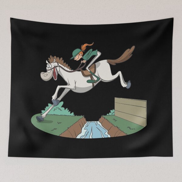Item preview, Rider and horse jumping over water designed and sold by Monkey Ful.