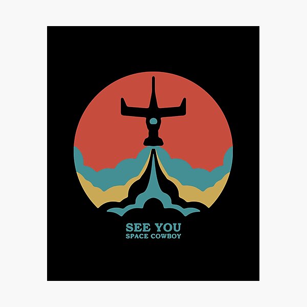 Cowboy Bebop Retro Vintage Photographic Print