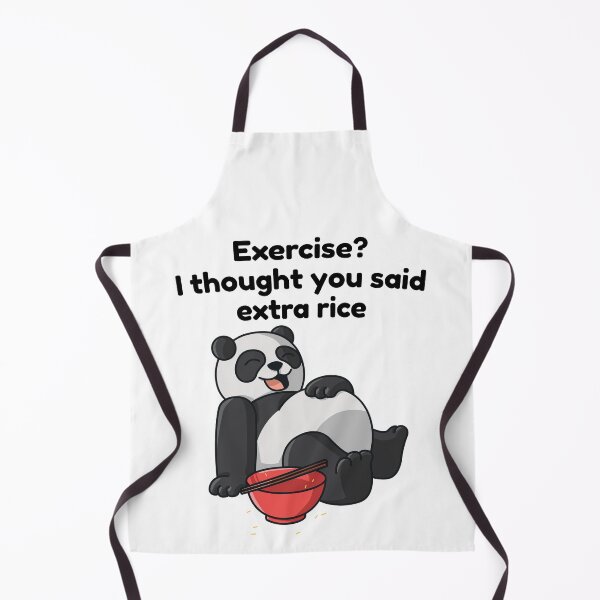 Item preview, Panda food funny quote exercise I thought you said extra-rice designed and sold by 123428094.