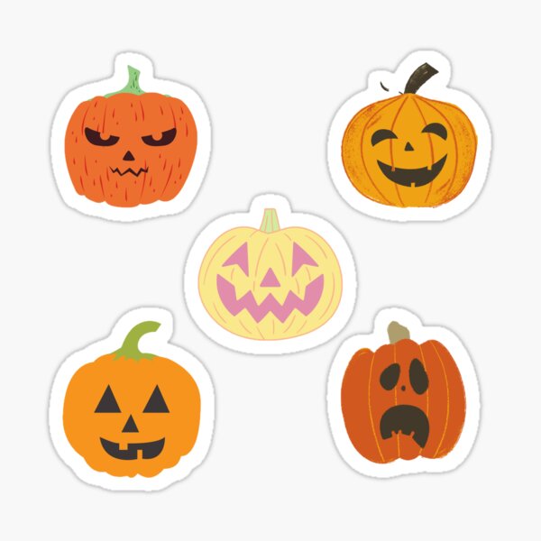 Halloween Pumpkin Sticker by Formlotse for iOS & Android