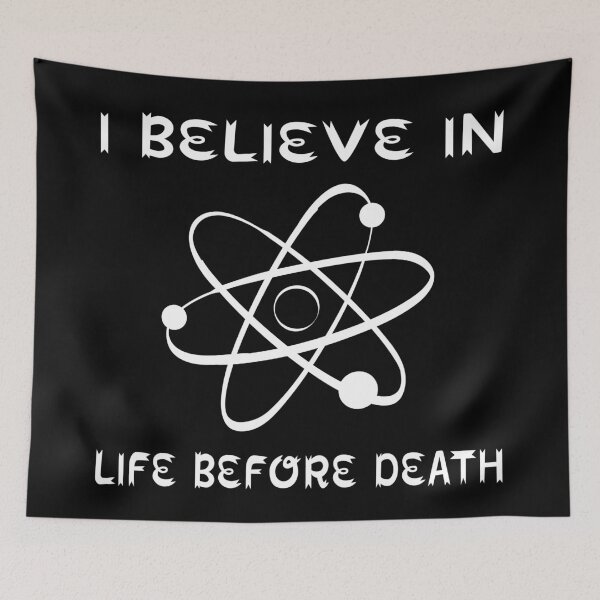 Item preview, I Believe In Life Before Death Atheist Gift Husband Wife designed and sold by cattiktoks1718.