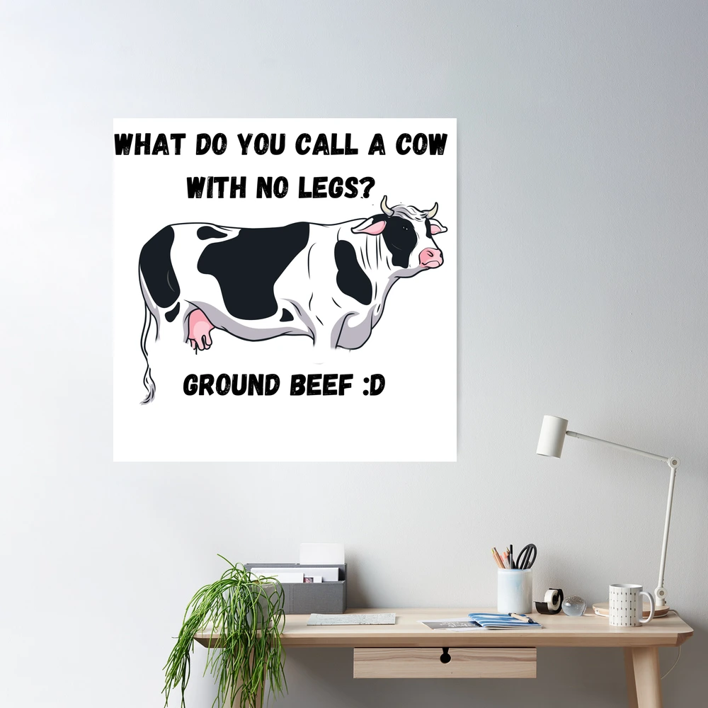 Ground Beef Funny Cow Front & Back Wrapping Paper