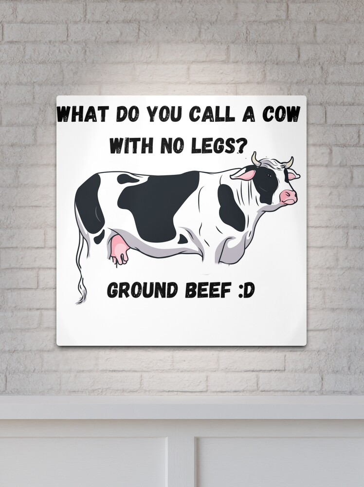 Ground Beef Funny Cow Front & Back Wrapping Paper