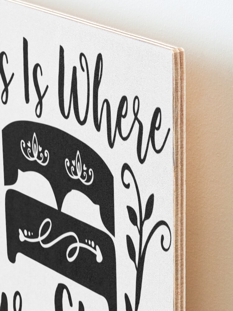 Alternate view of This is Where Our Story Begins Mounted Print