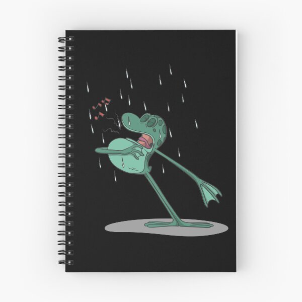 Item preview, Funny frog sings in the rain designed and sold by Monkey Ful.