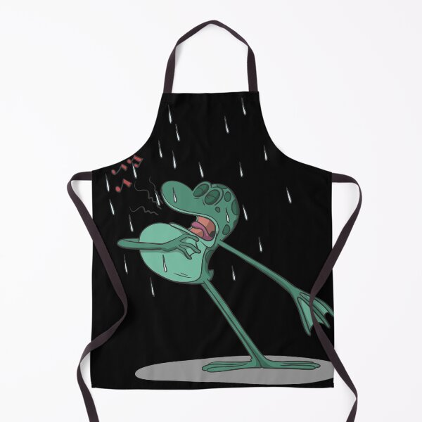 Item preview, Funny frog sings in the rain designed and sold by Monkey Ful.