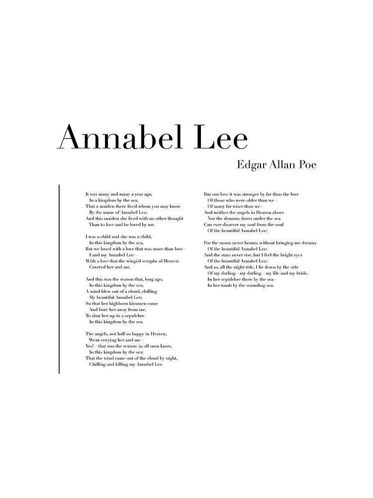 Annabel Lee by Edgar Allan Poe