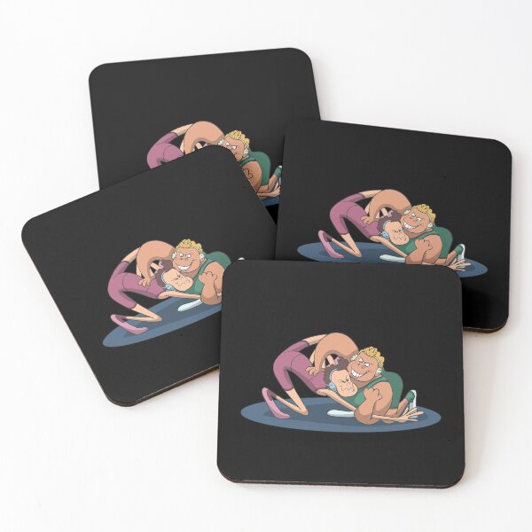Item preview, Two wrestlers wrestling on the floor  designed and sold by Monkey Ful.