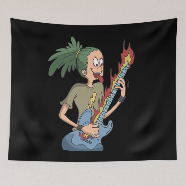 Item preview, Electric guitar on fire designed and sold by Monkey Ful.