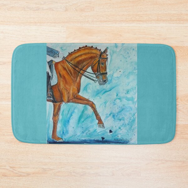 Item preview,  Watercolor dressage horse portrait designed and sold by horseaddicted.