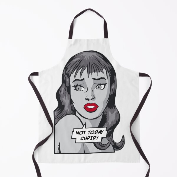 Item preview, Not Today Cupid Anti Valentine's Day Vintage Pop Art Girl designed and sold by GrandeDuc.