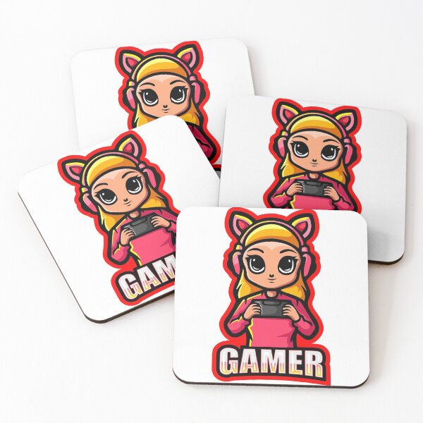 Item preview, Gamer Girl E sport Illustration designed and sold by SSK Designs.