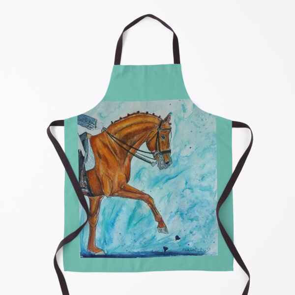 Item preview,  Watercolor dressage horse portrait designed and sold by horseaddicted.