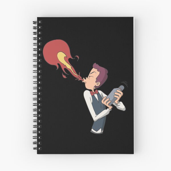 Item preview, Bartender spitting fire designed and sold by Monkey Ful.