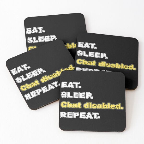 Item preview, Eat Sleep Chat Disabled Repeat Rocket designed and sold by AdsInspiration.