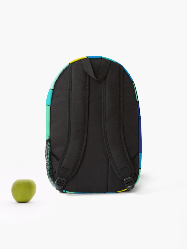 Thumbnail 2 of 3, Backpack, Rectangular pattern designed and sold by MDKawaii.