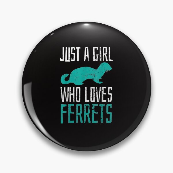Item preview, Ferret Just A Girl Who Loves Ferrets Cute Vintage Gift designed and sold by AmelieFritsch.