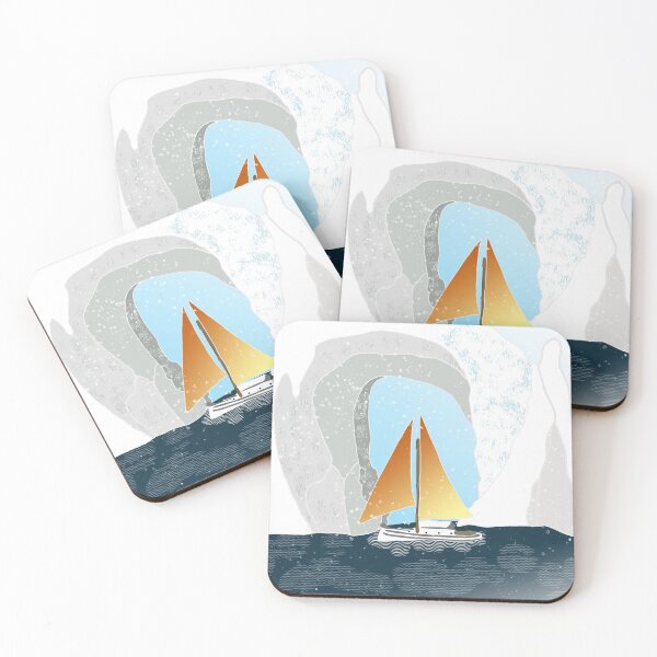 Item preview, Snowy Sailboat  designed and sold by Catherine  Milchard.