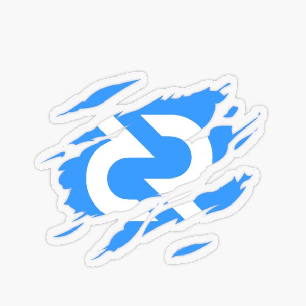 Decred ripped Transparent Sticker