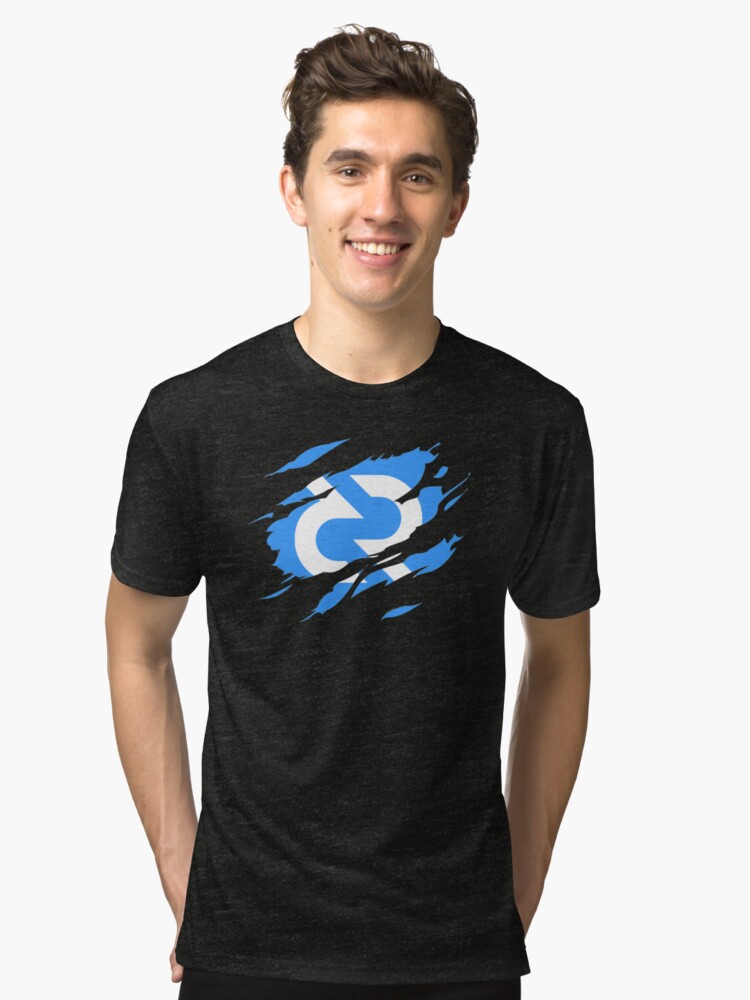 Alternate view of Decred ripped Tri-blend T-Shirt