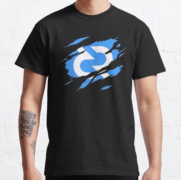 Decred ripped © (Design timestamped by https://timestamp.decred.org/) Classic T-Shirt