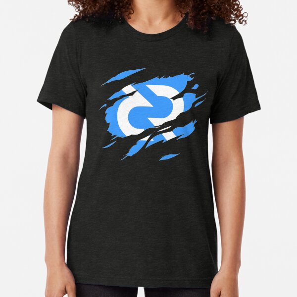 Decred ripped © (Design timestamped by https://timestamp.decred.org/) Tri-blend T-Shirt