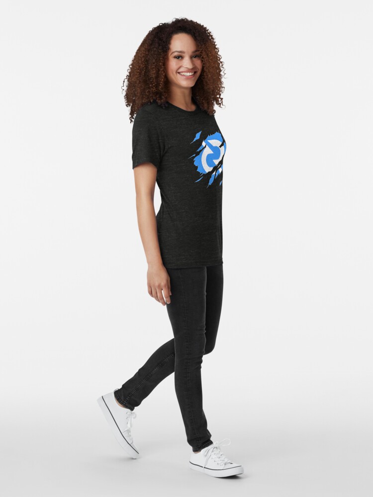 Alternate view of Decred ripped Tri-blend T-Shirt