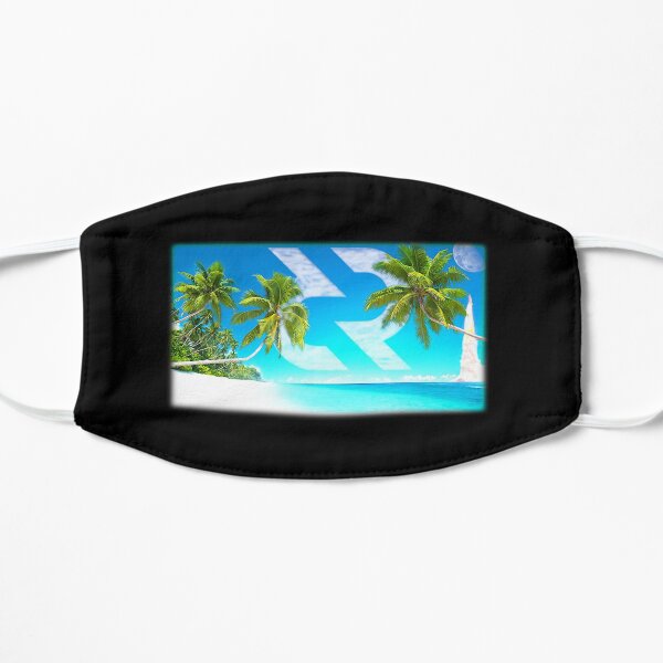 Decred moon mission beach Flat Mask