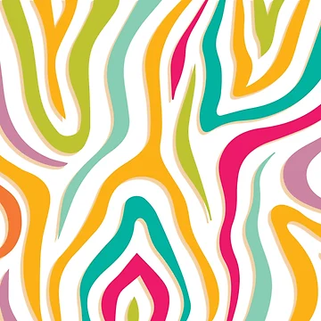 Artwork thumbnail, Colorful Zebra Pattern by TSlayerMerch