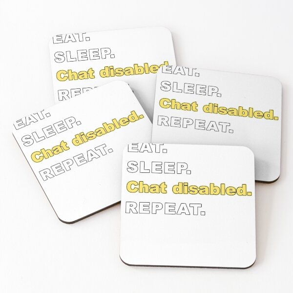 Item preview, Eat Sleep Chat Disabled Repeat Rocket designed and sold by AdsInspiration.
