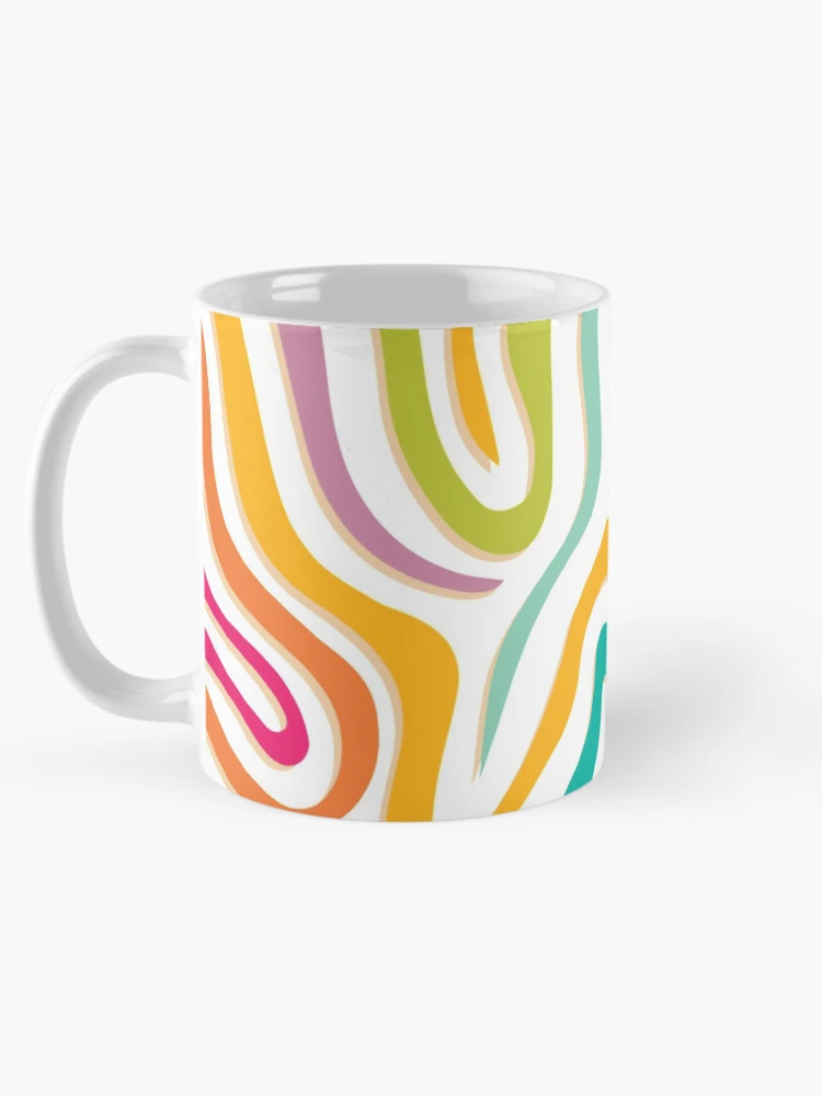 Thumbnail 5 of 6, Coffee Mug, Colorful Zebra Pattern designed and sold by TSlayerMerch.