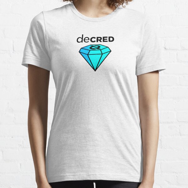 Decred gem © v2 (Design timestamped by https://timestamp.decred.org/) Essential T-Shirt