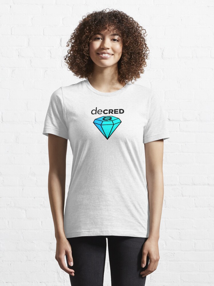 Alternate view of Decred gem © v2 (Design timestamped by https://timestamp.decred.org/) Essential T-Shirt