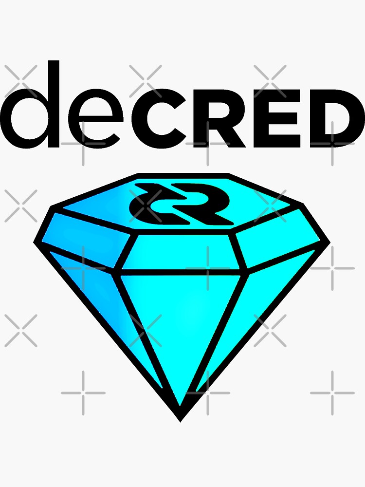 Thumbnail 3 of 3, Sticker, Decred gem © v2 (Design timestamped by https://timestamp.decred.org/) designed and sold by OfficialCryptos.