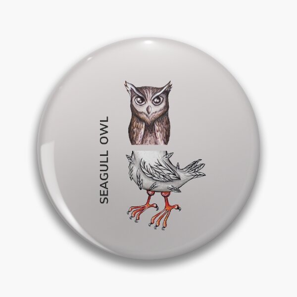 Item preview, SEAGULL OWL by FrankenDuo rakaia swiss grey designed and sold by FrankenDuo.