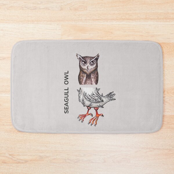 Item preview, SEAGULL OWL by FrankenDuo rakaia swiss grey designed and sold by FrankenDuo.