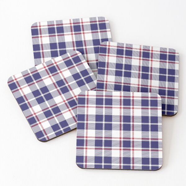 Item preview, Red Navy Plaid Tartan Textured Pattern designed and sold by Siu-Hong Mok.