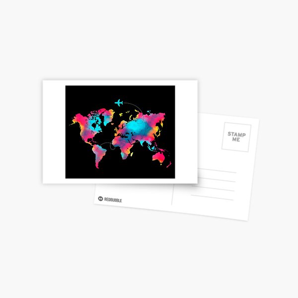 World map Postcard