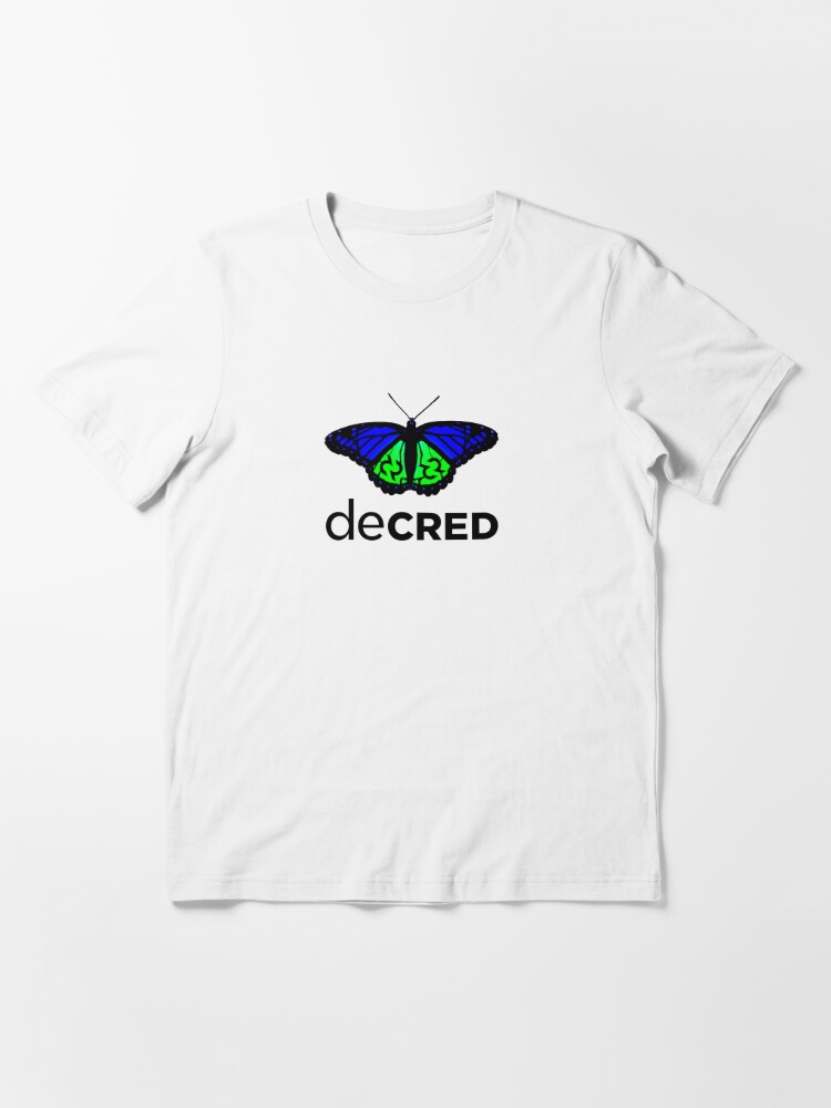 Alternate view of Decred evolved © v1 (Design timestamped by https://timestamp.decred.org/) Essential T-Shirt