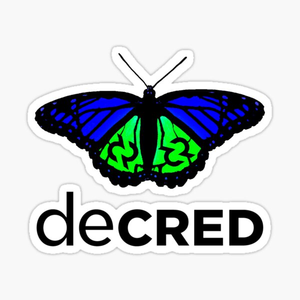 Decred evolved v1 Sticker