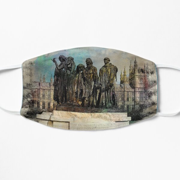 The Burghers Of Calais, by Rodin, in London Flat Mask