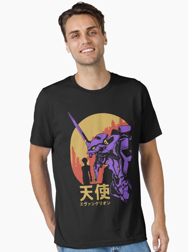Thumbnail 1 of 7, Essential T-Shirt, Neon Genesis Evangelion Retro Vintage designed and sold by Teebuya.