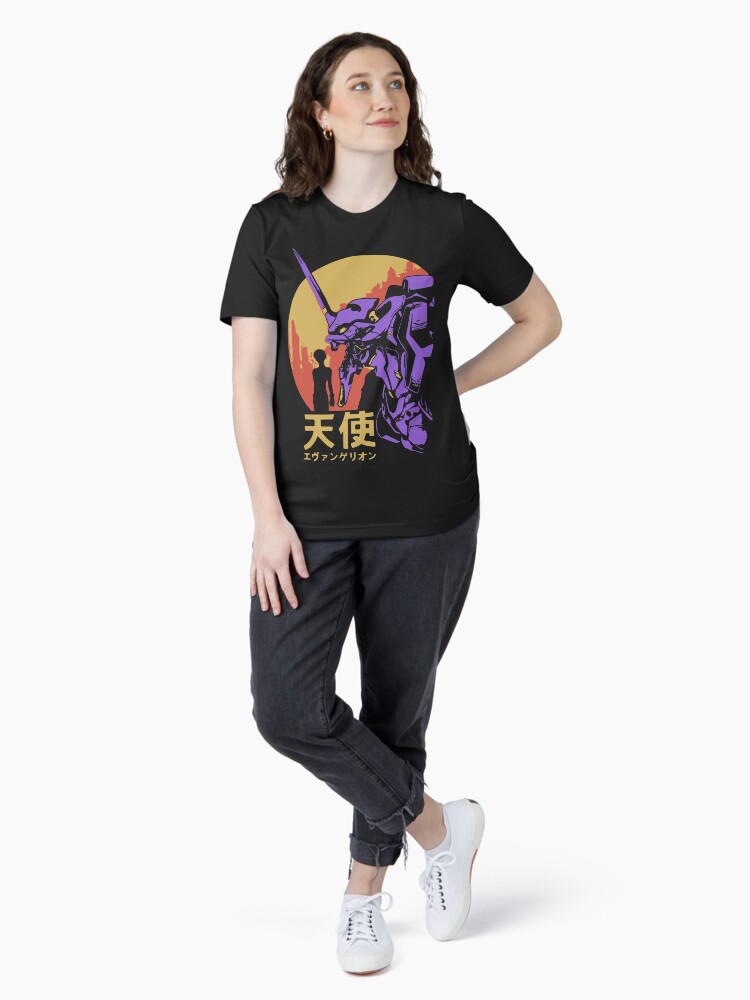 Thumbnail 4 of 7, Essential T-Shirt, Neon Genesis Evangelion Retro Vintage designed and sold by Teebuya.