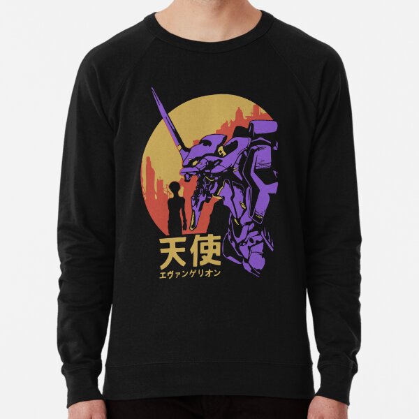 Neon Genesis Evangelion Rétro Vintage Sweatshirt léger