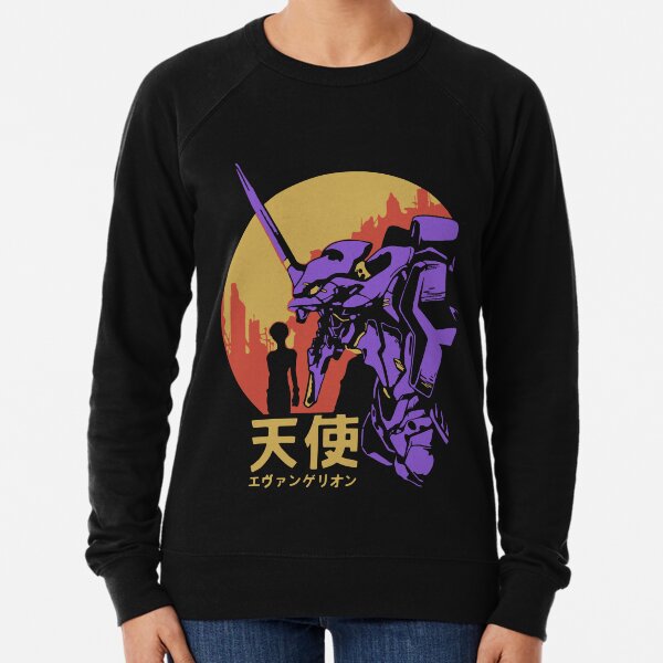 Neon Genesis Evangelion Retro Vintage Lightweight Sweatshirt