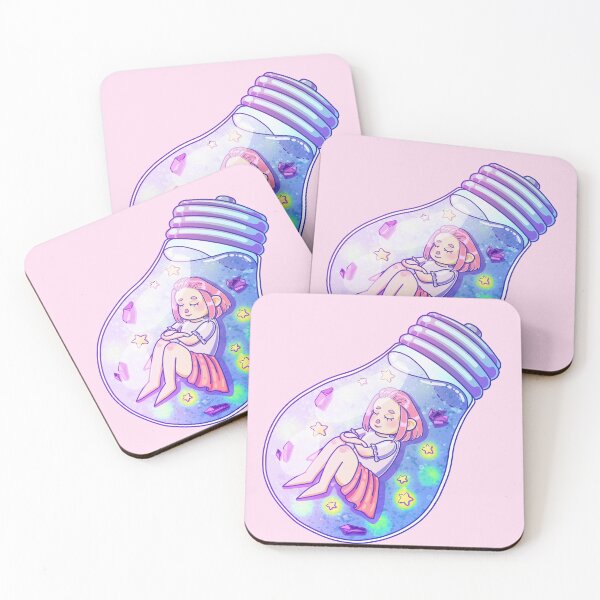 Item preview, Lightbulb girl (pink background) designed and sold by ibyrd-7.