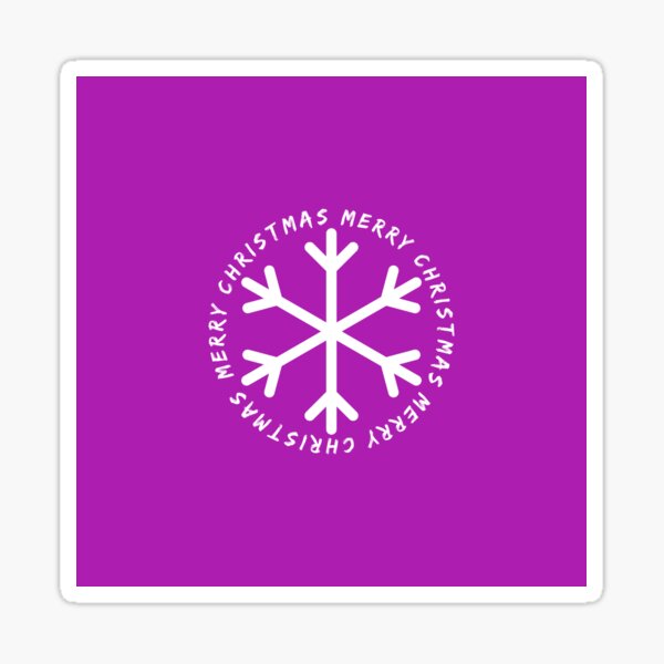 Teal Snowflake Sticker