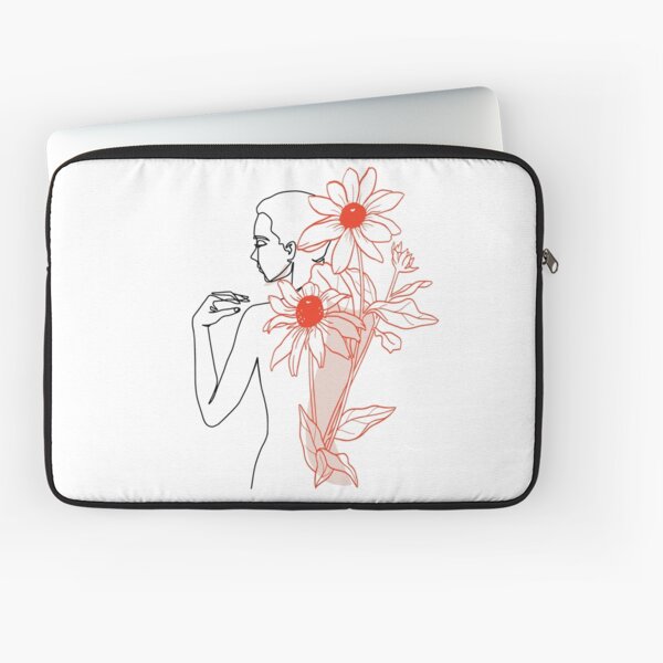 Feminine grace and Flowers Laptop Sleeve