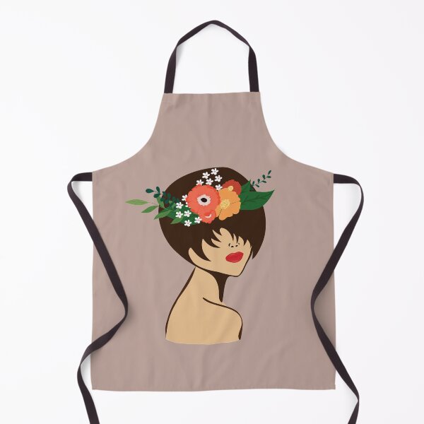 Item preview, Flower headband girl | Beautiful simple girl art designed and sold by Hishi Designs.